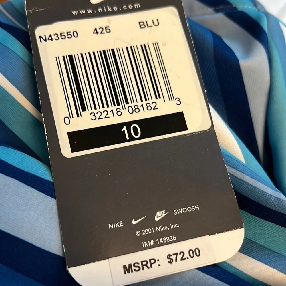 Nike Polyester Lycra spandex blend One Piece swimsuit Size 10 NWT U Back